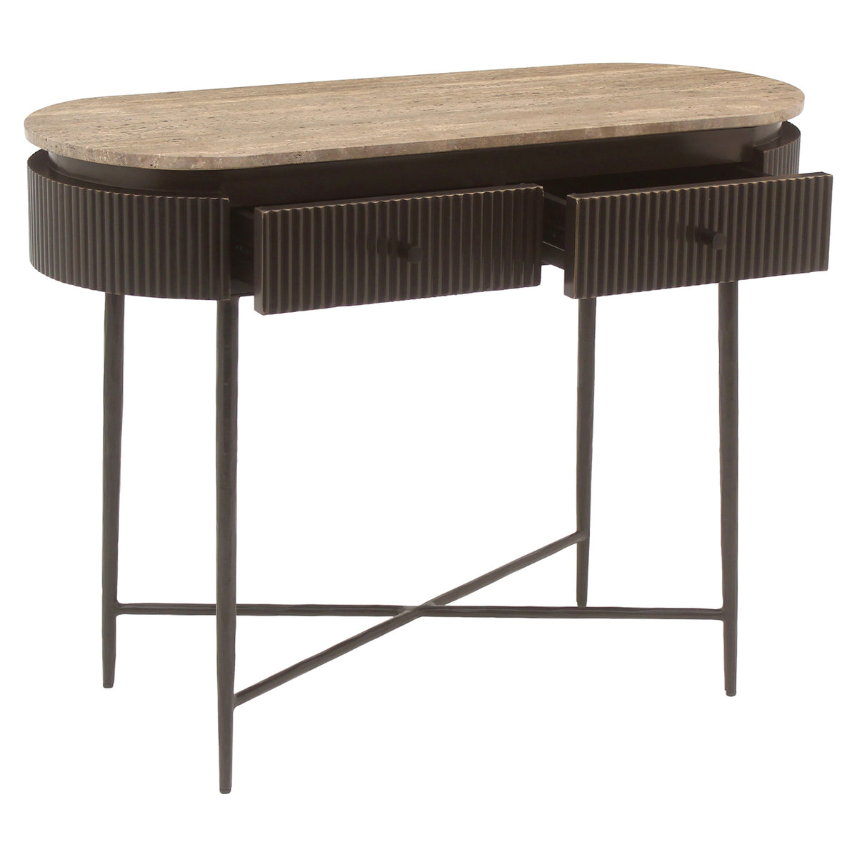 Russet Ash Brown Console Table