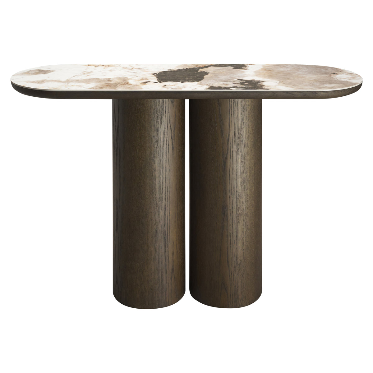Langley Brown Console Table
