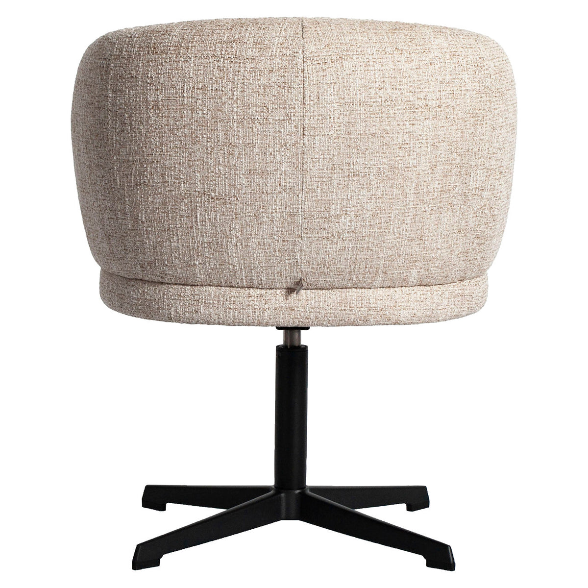 Dinard Cream Tweed Swivel Dining Chair