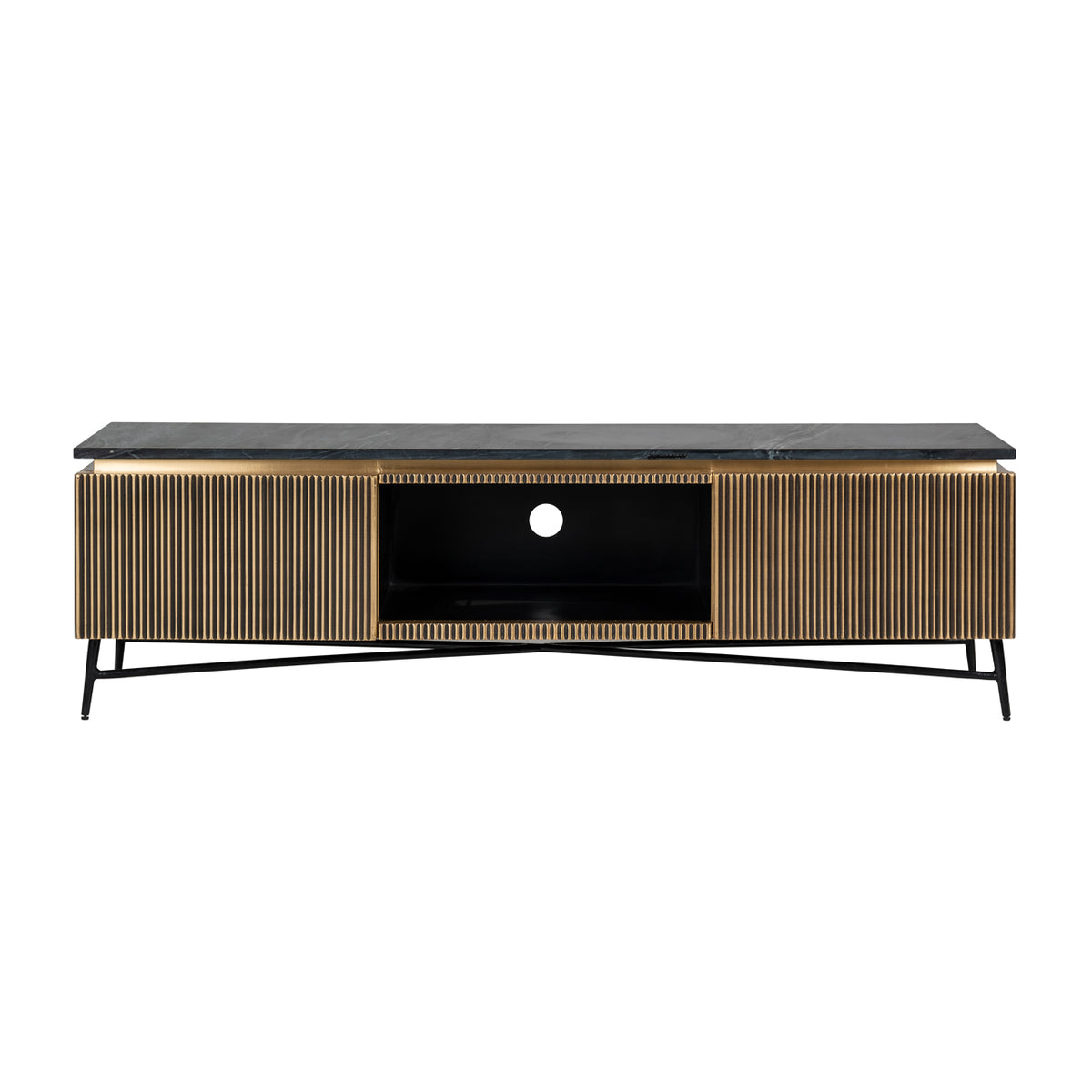 Irving Gold 2 Door Media Unit