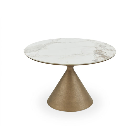 Liang & Eimil Ditta Dining Table - Dunas White Marble Effect