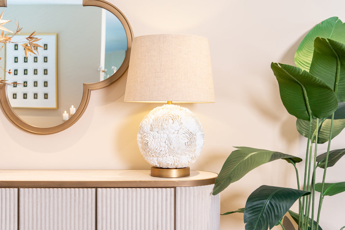 Jessamy White Table Lamp