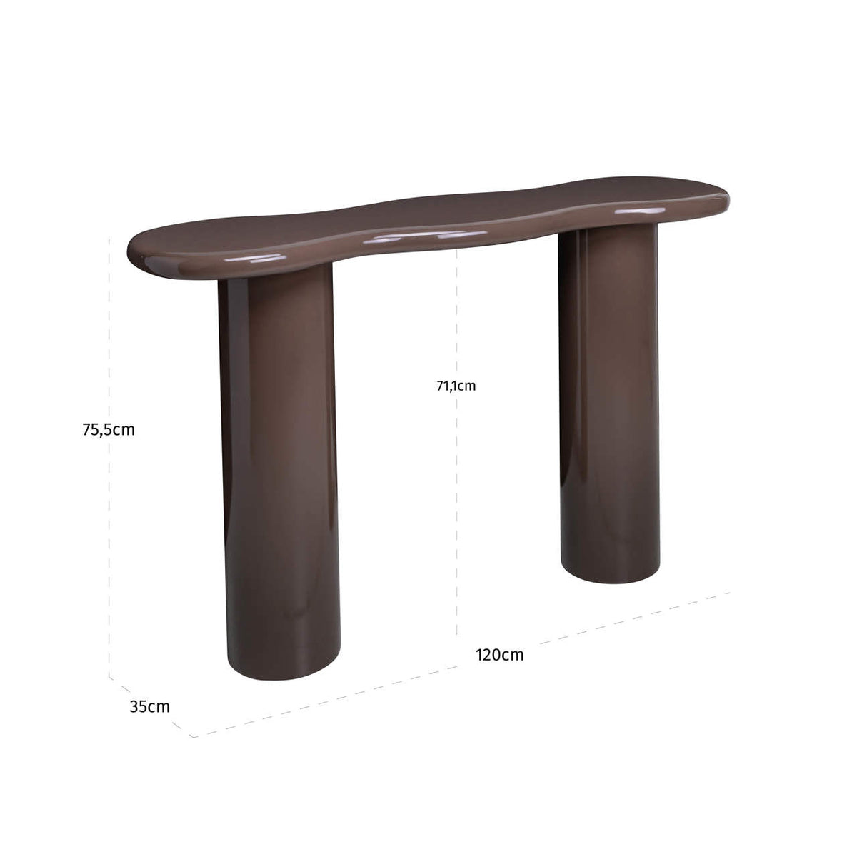 Cordova Chestnut Console Table
