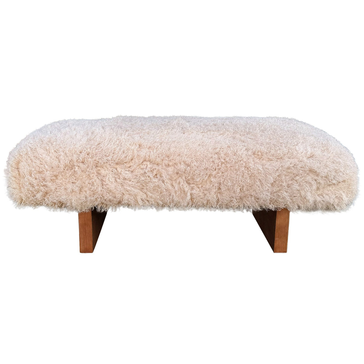 Bormio Faux Mongolian Fur Bench