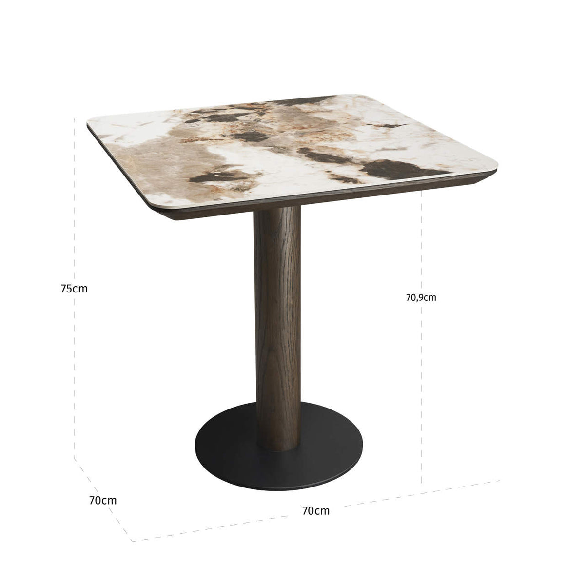 Langley Brown Bistro Table