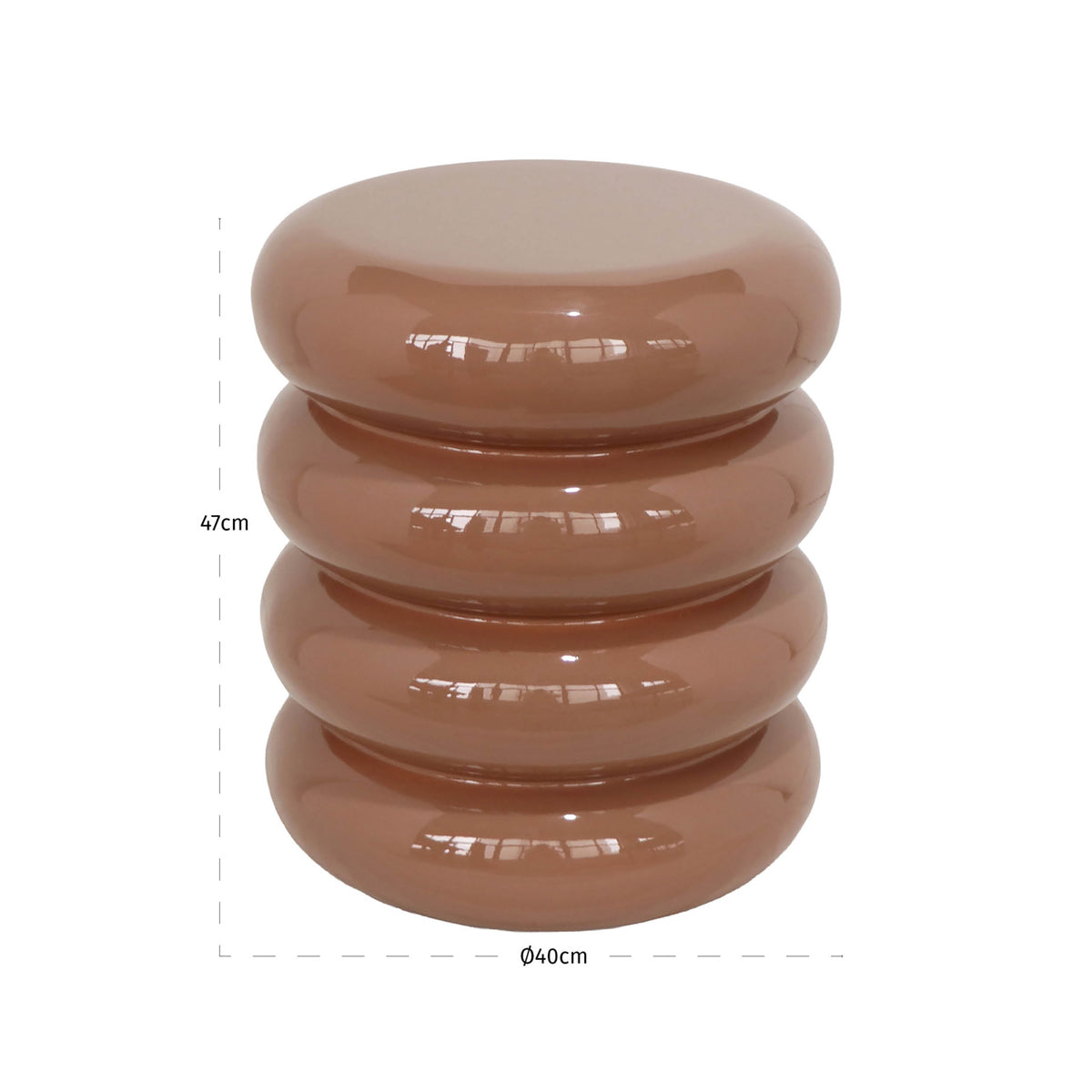 India Mocha Mousse Side Table