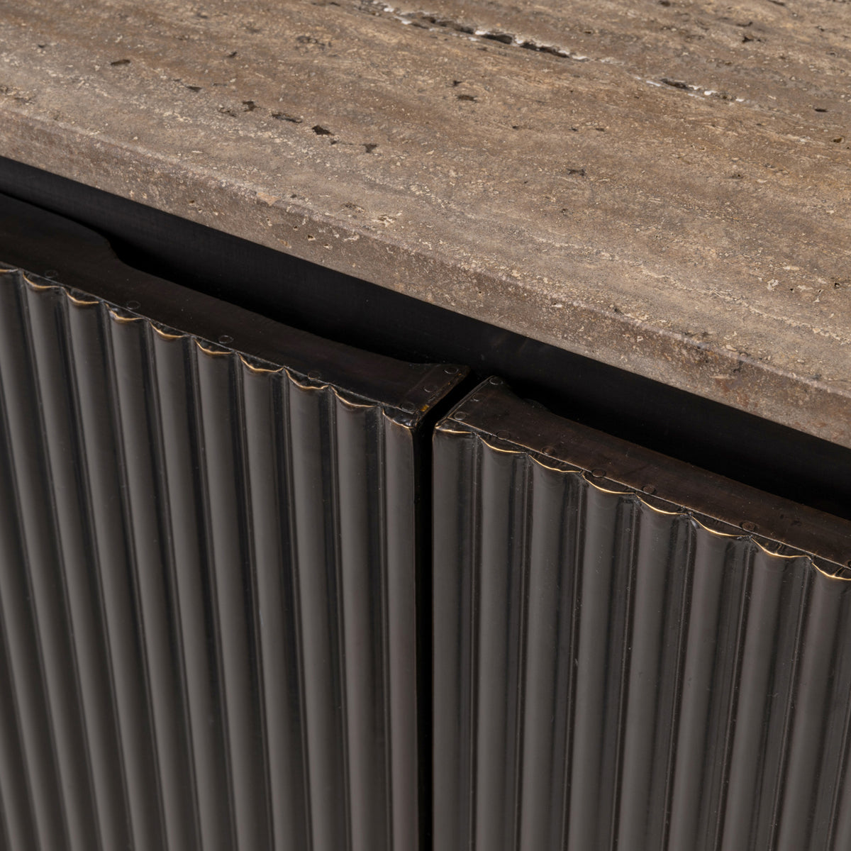 Russet Ash Brown 4 Door Sideboard