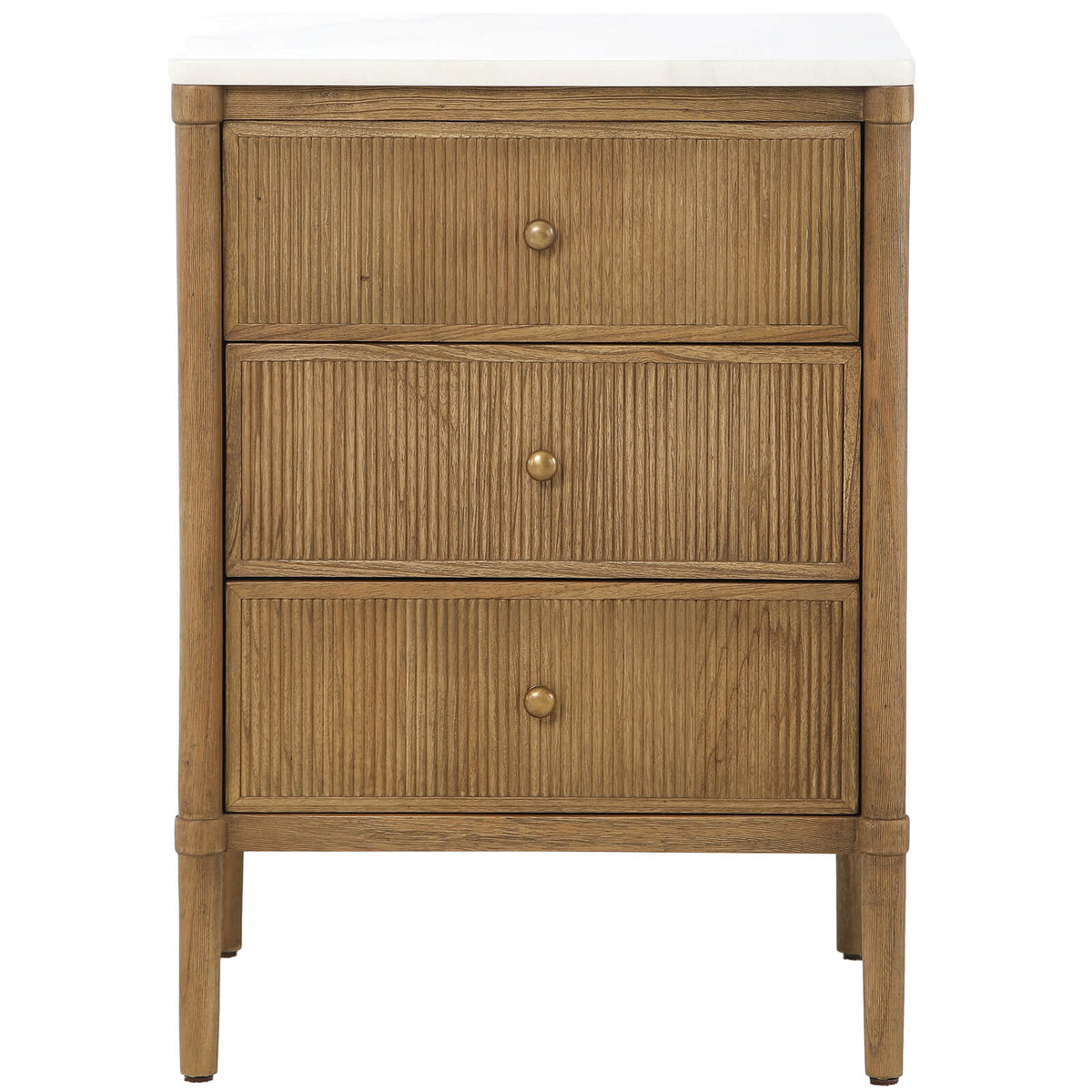 Taormina Bedside Table with Marble Top