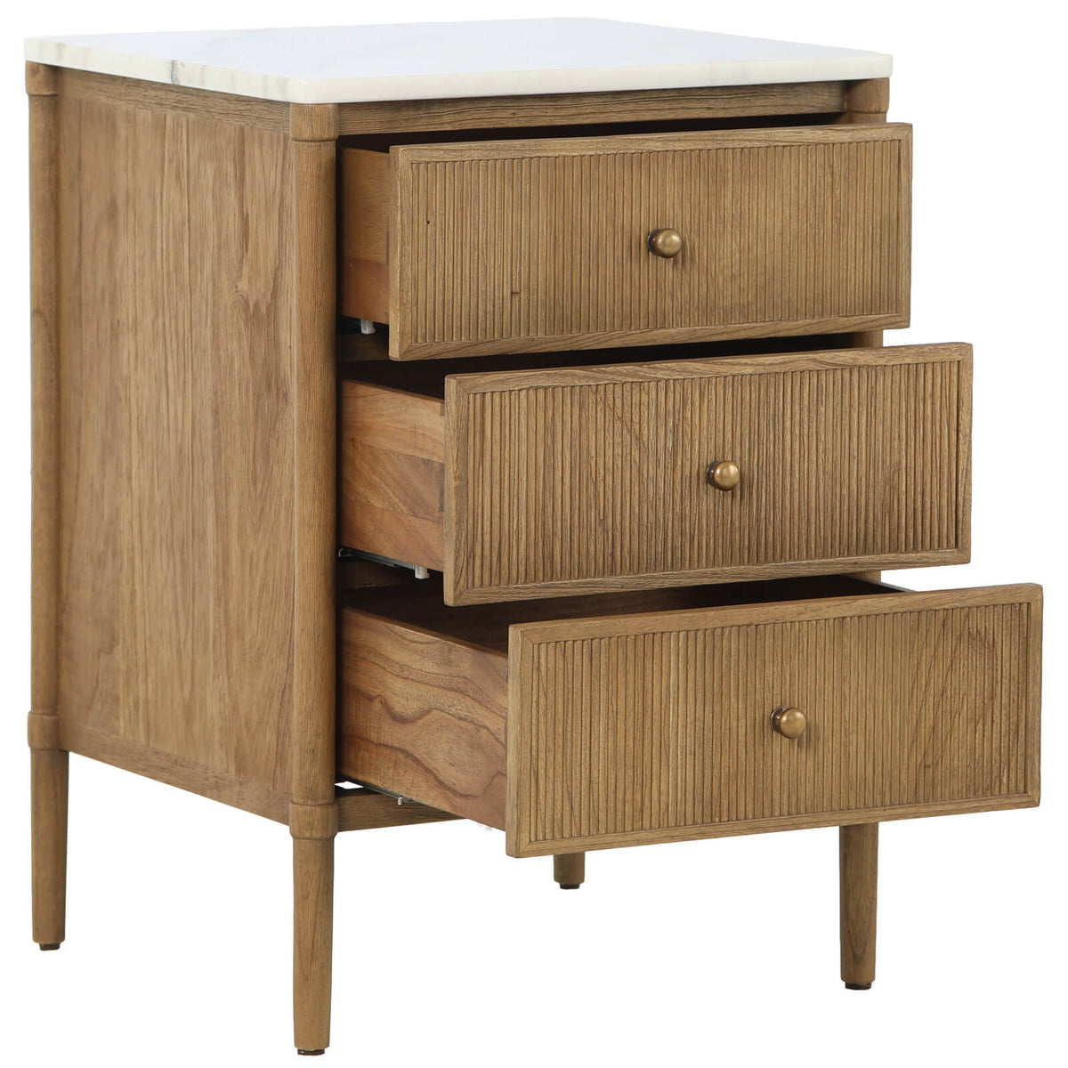 Taormina Bedside Table with Marble Top