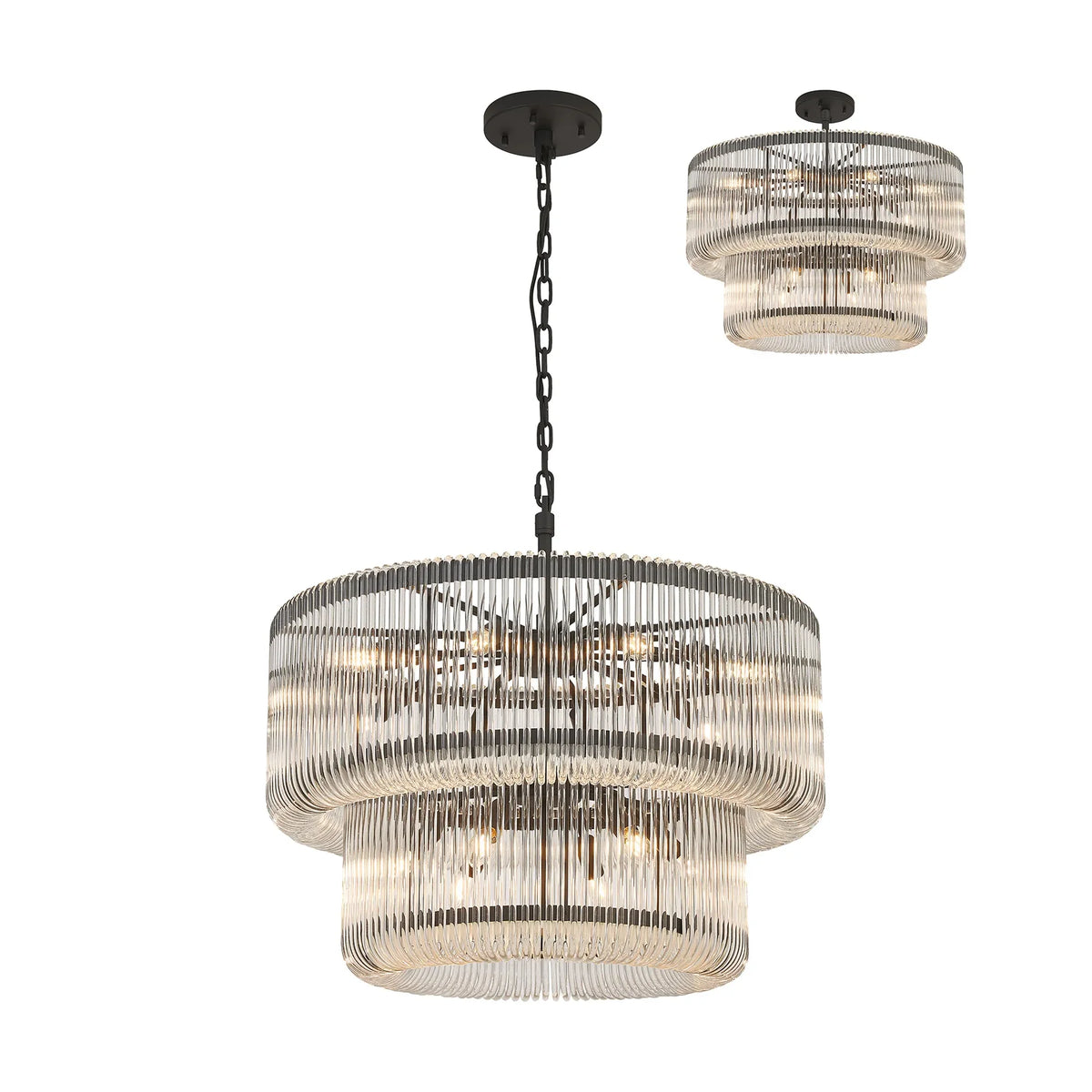 Aurelia 78cm 2 Tier Chandelier