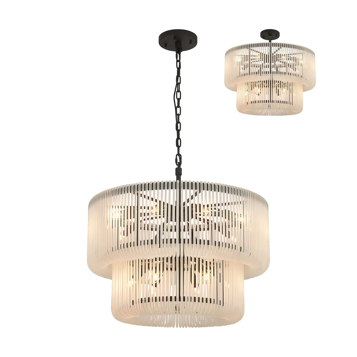 Aurelia 78cm 2 Tier Chandelier
