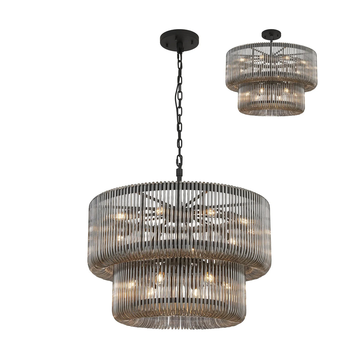 Aurelia 78cm 2 Tier Chandelier