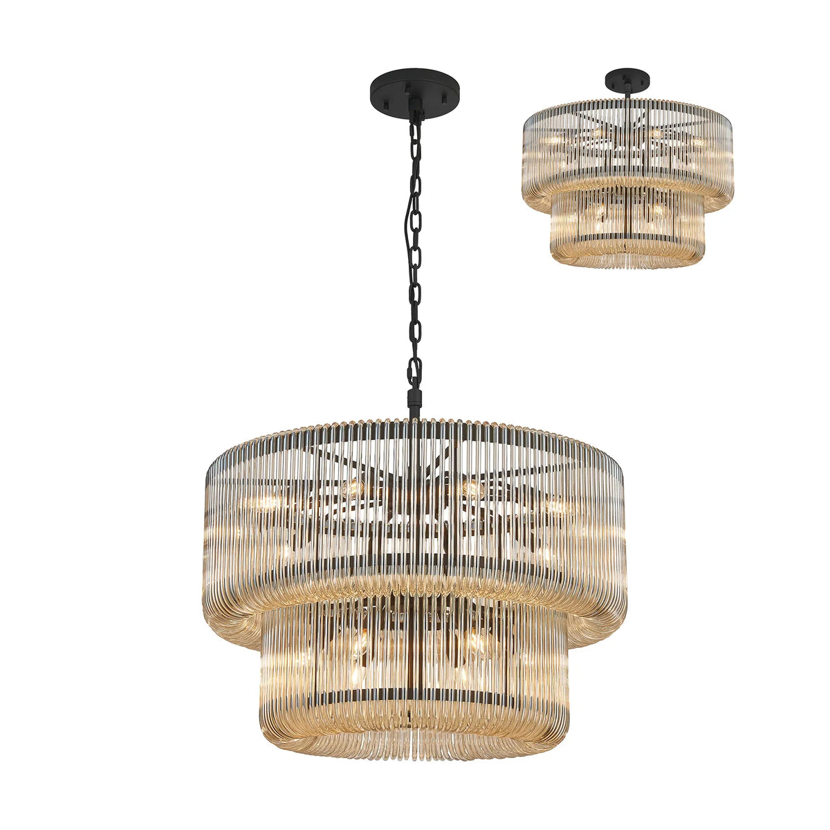 Aurelia 78cm 2 Tier Chandelier