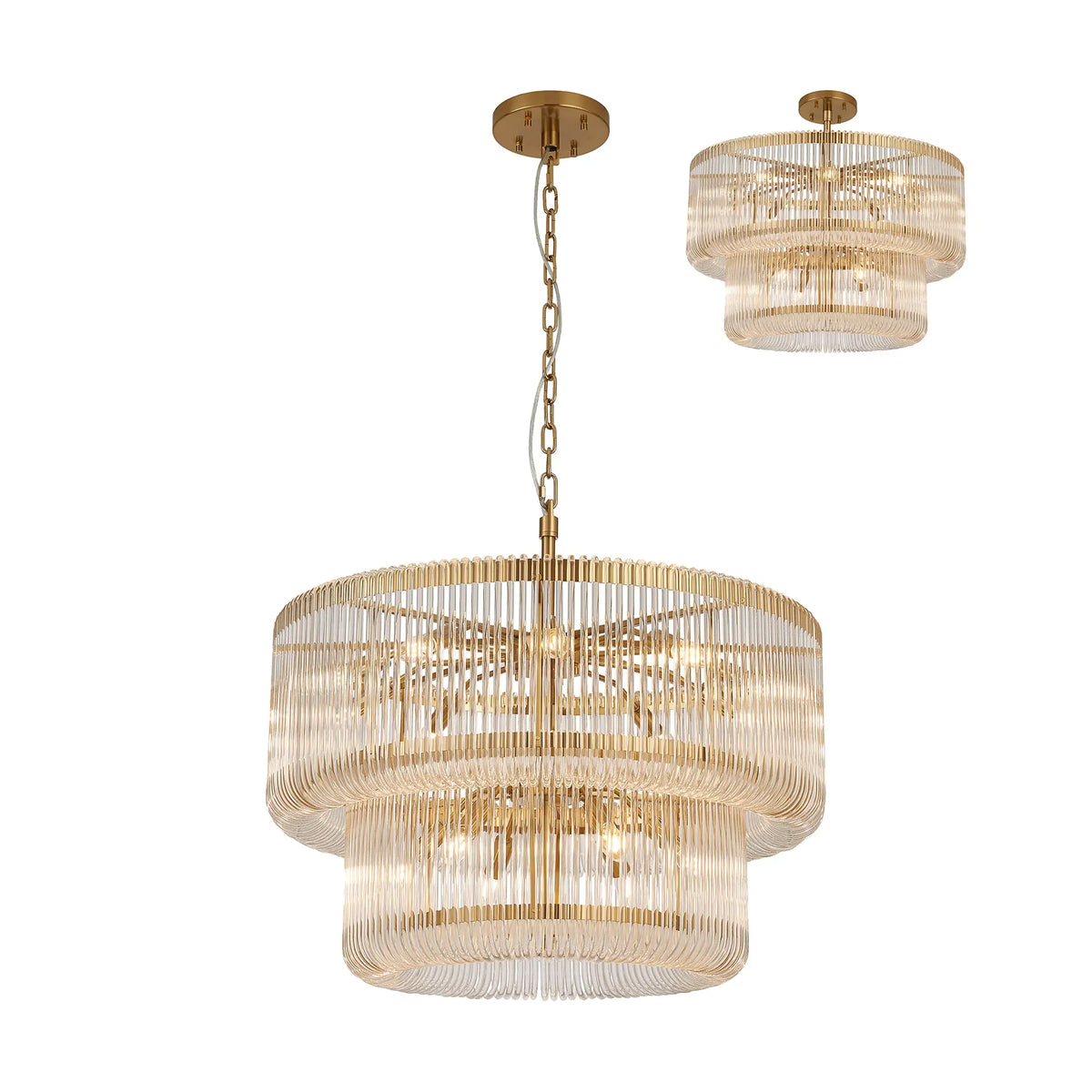 Aurelia 78cm 2 Tier Chandelier
