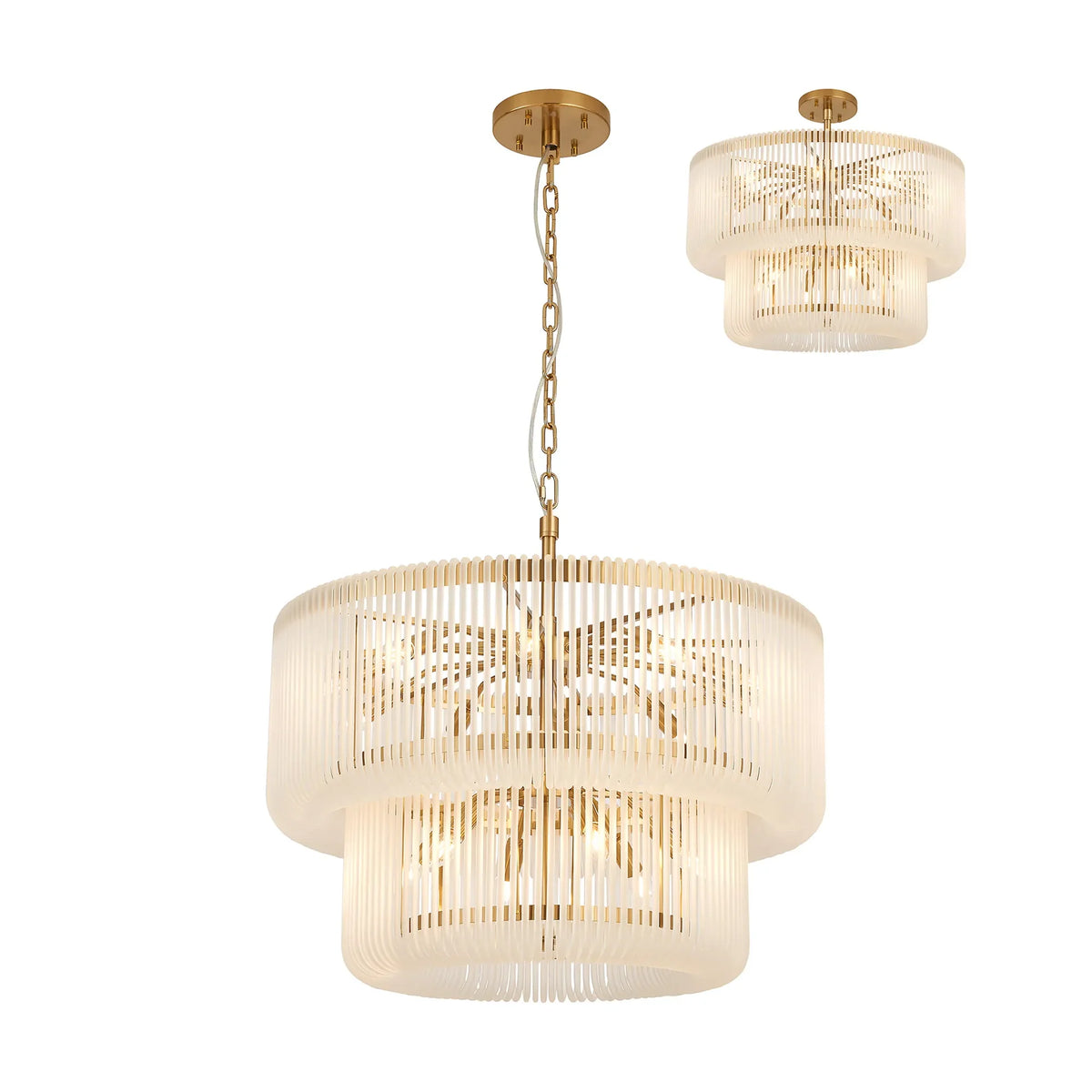 Aurelia 78cm 2 Tier Chandelier