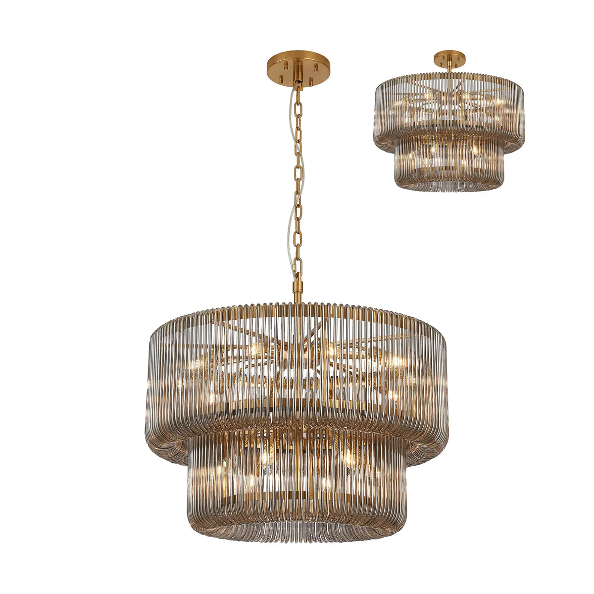 Aurelia 78cm 2 Tier Chandelier