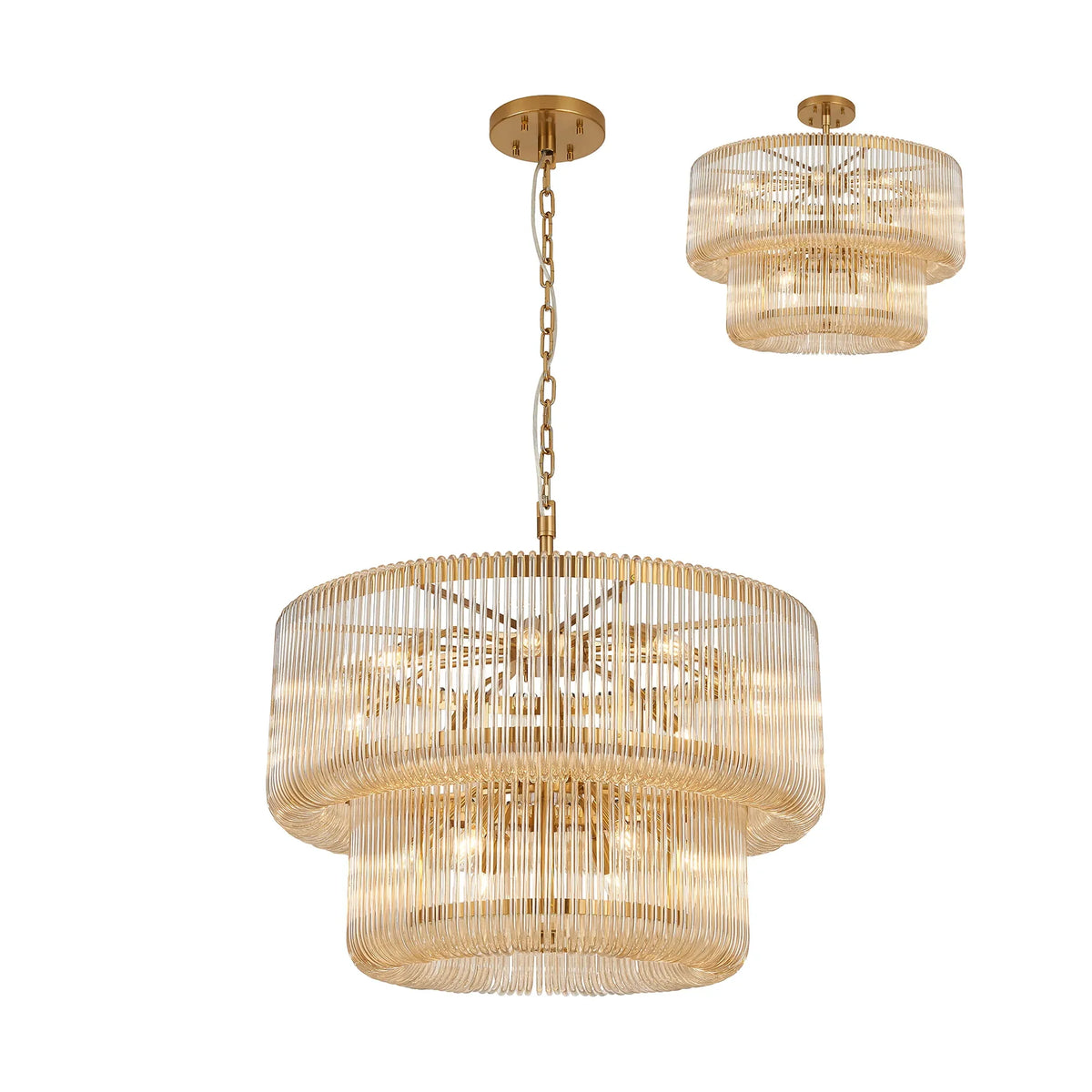 Aurelia 78cm 2 Tier Chandelier