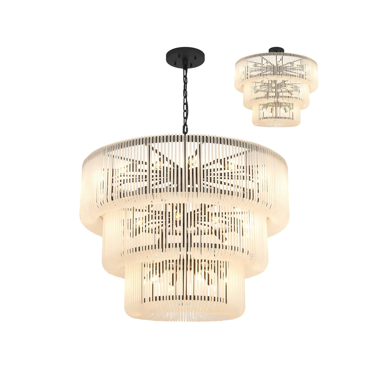 Aurelia 100cm 3 Tier Chandelier