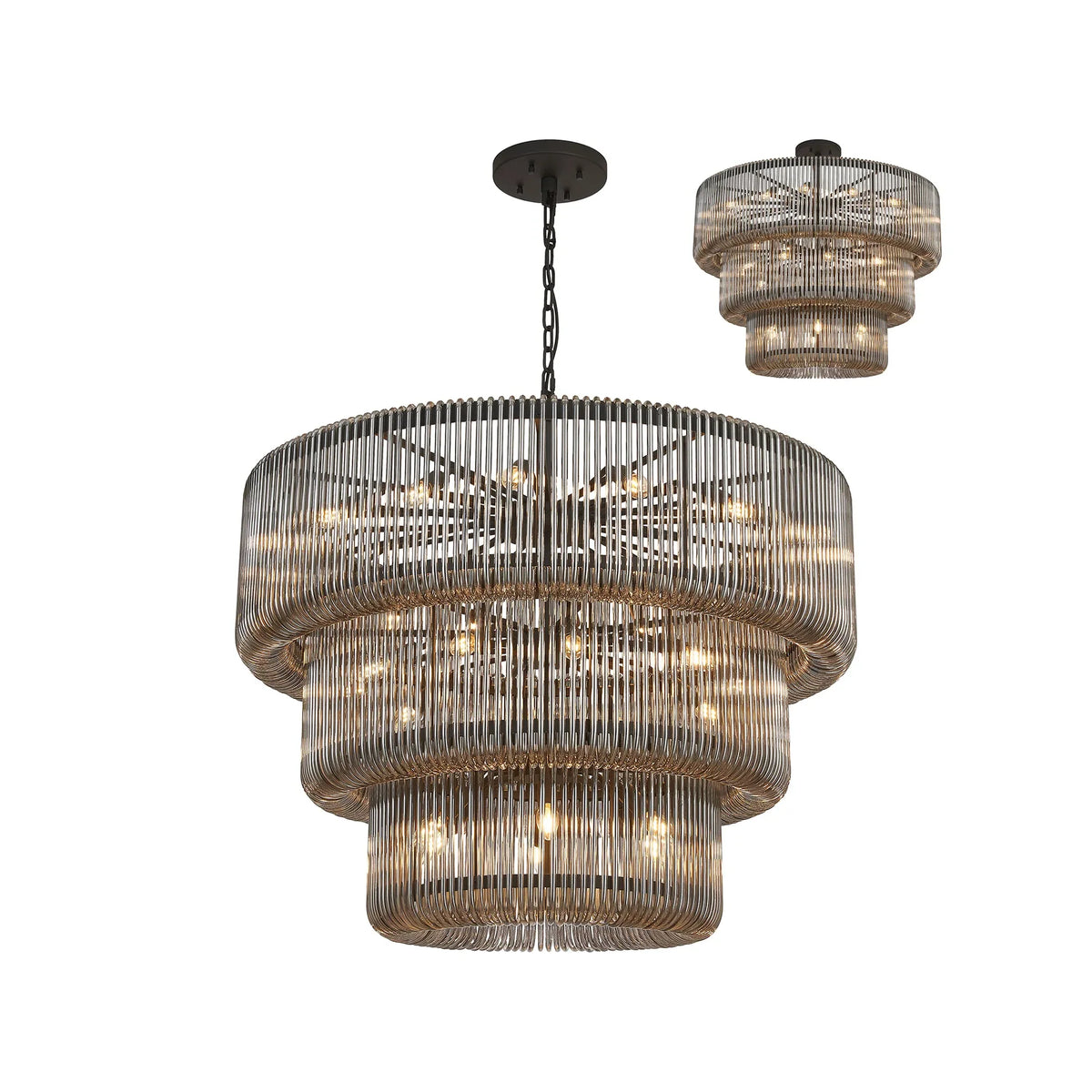 Aurelia 100cm 3 Tier Chandelier