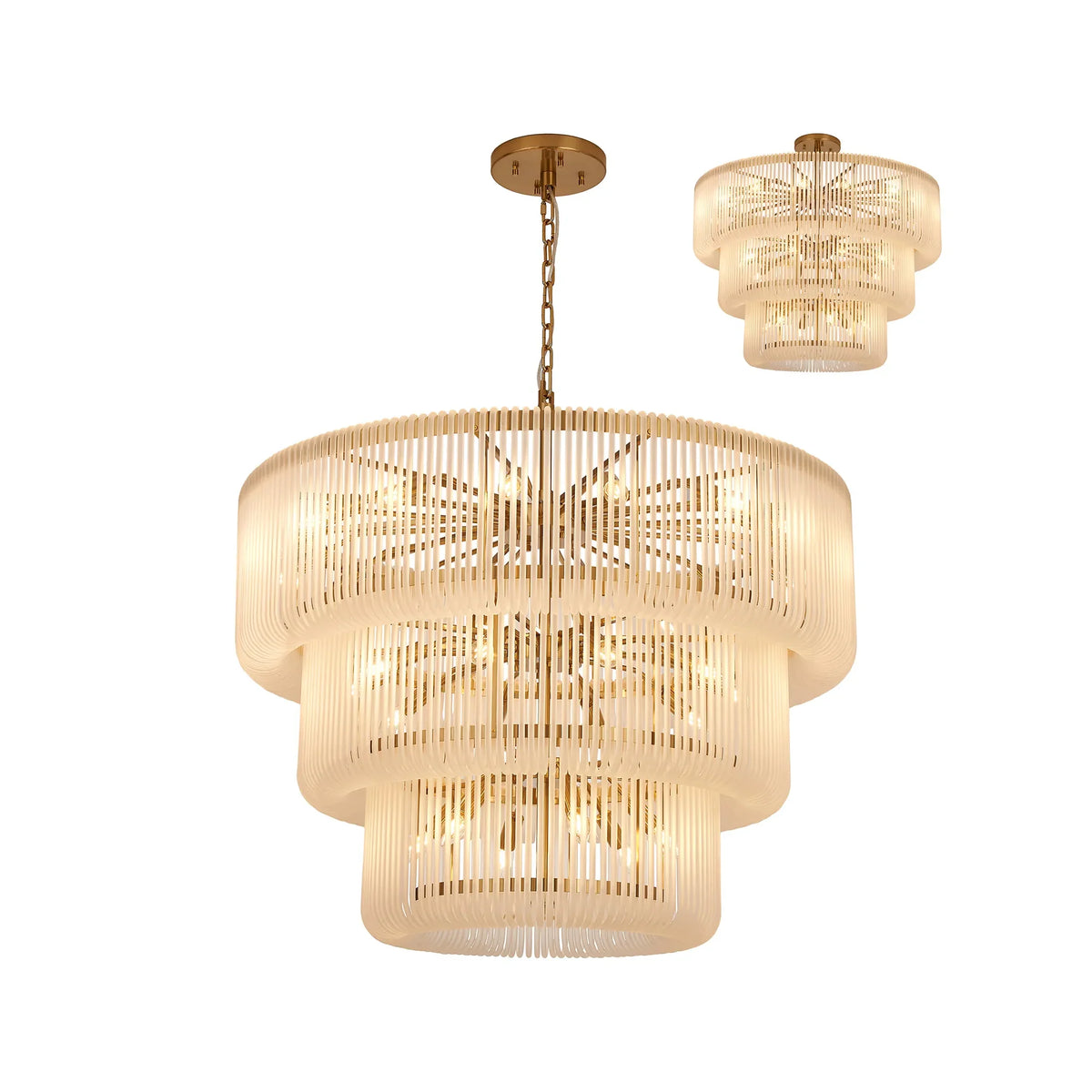 Aurelia 100cm 3 Tier Chandelier