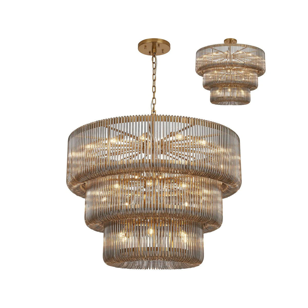 Aurelia 100cm 3 Tier Chandelier