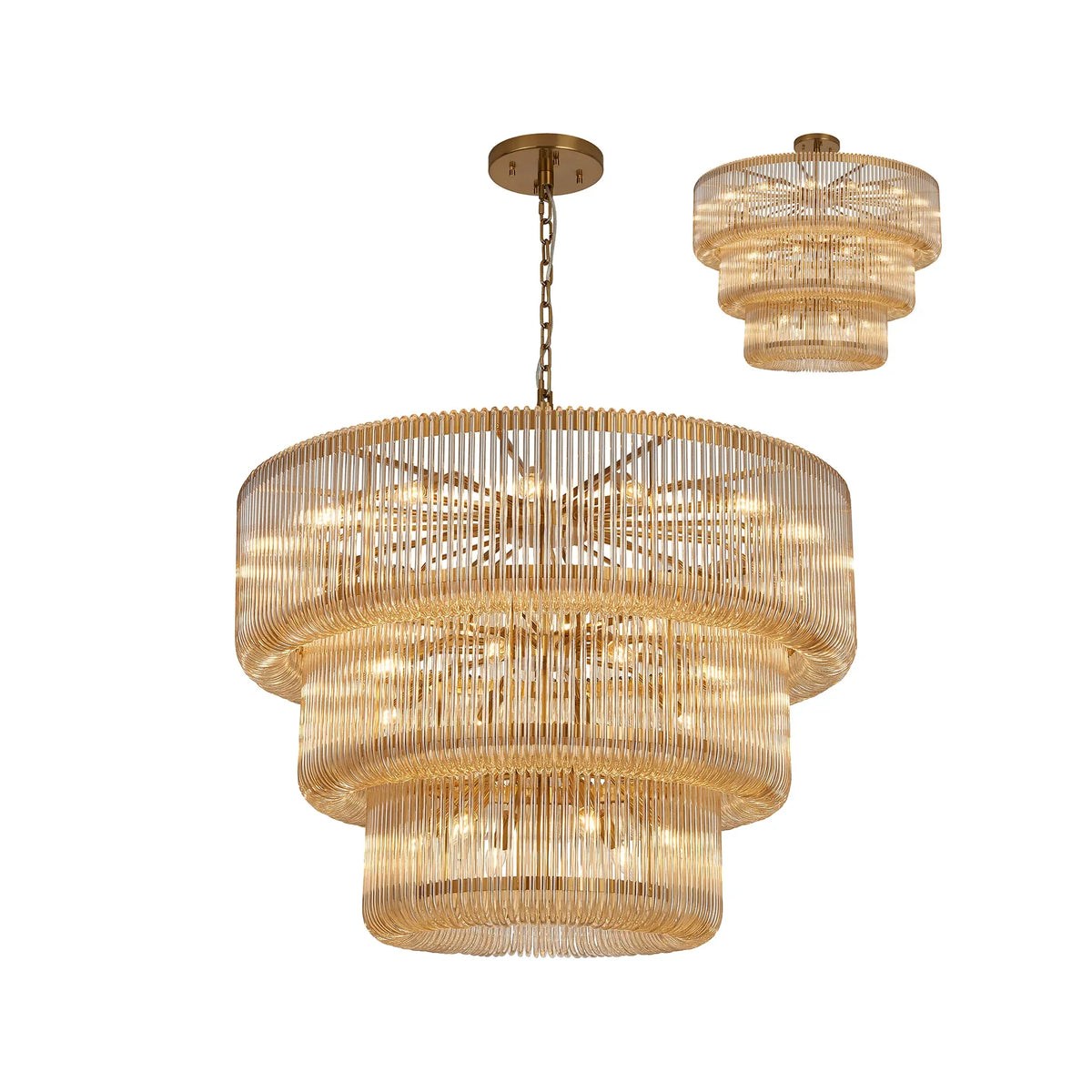 Aurelia 100cm 3 Tier Chandelier