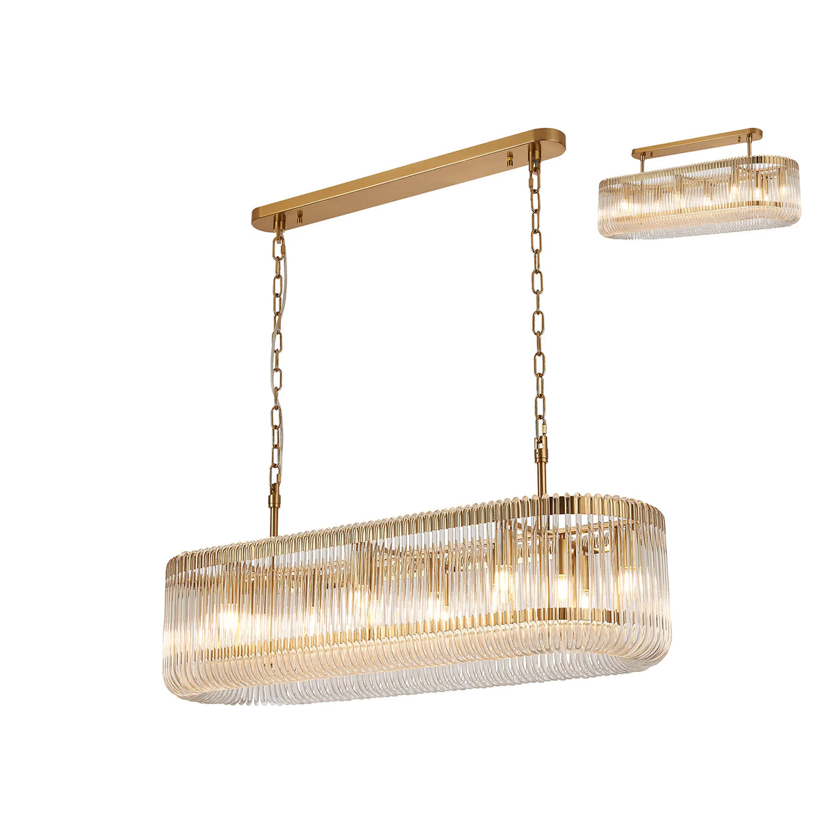 Aurelia 100cm Oval Linear Chandelier