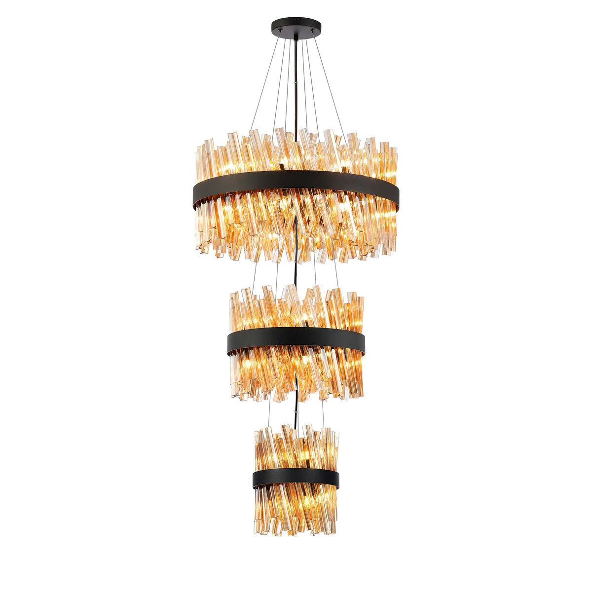 Bond Street 3 Tier Chandelier 25 + 40 + 60cm