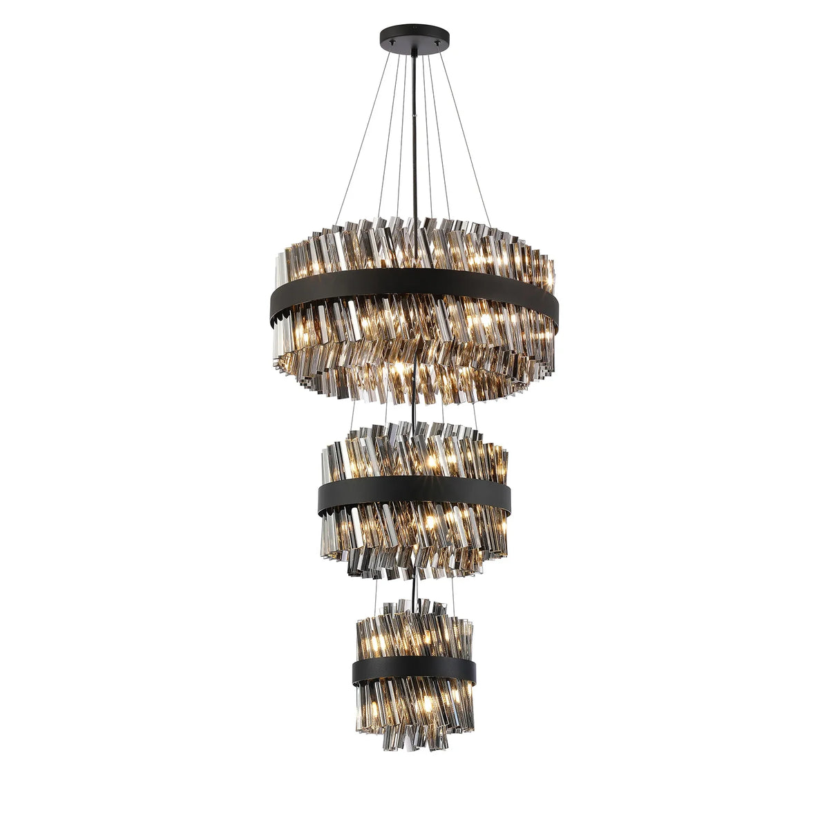 Bond Street 3 Tier Chandelier 25 + 40 + 60cm