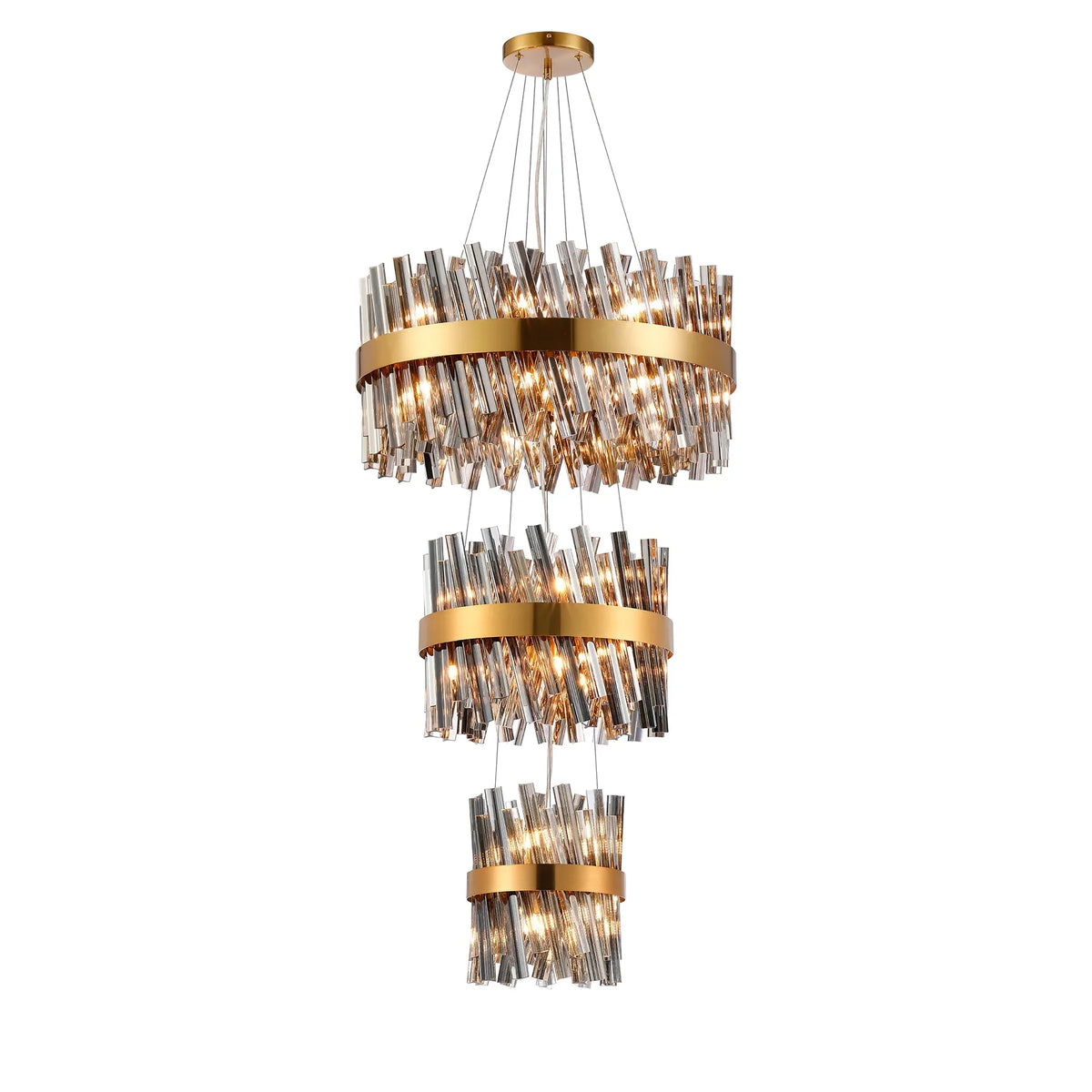 Bond Street 3 Tier Chandelier 25 + 40 + 60cm