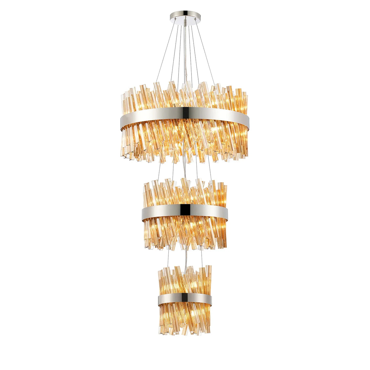 Bond Street 3 Tier Chandelier 25 + 40 + 60cm