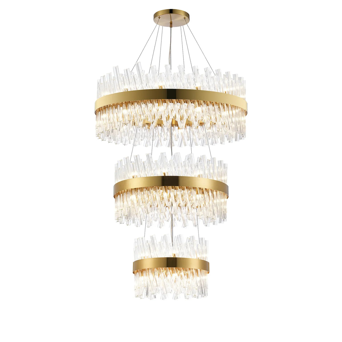 Bond Street 3 Tier Chandelier 40 + 60 + 80cm