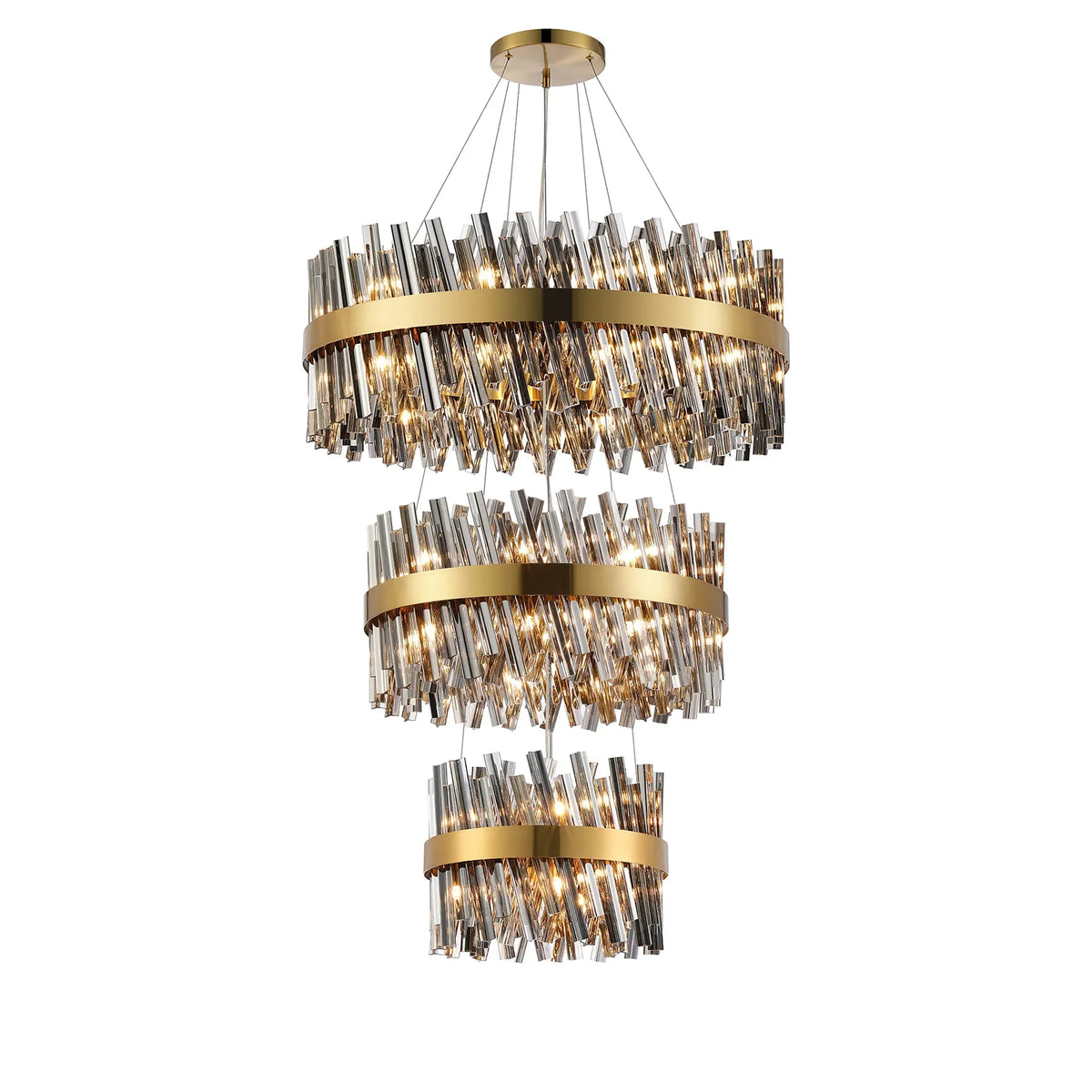 Bond Street 3 Tier Chandelier 40 + 60 + 80cm