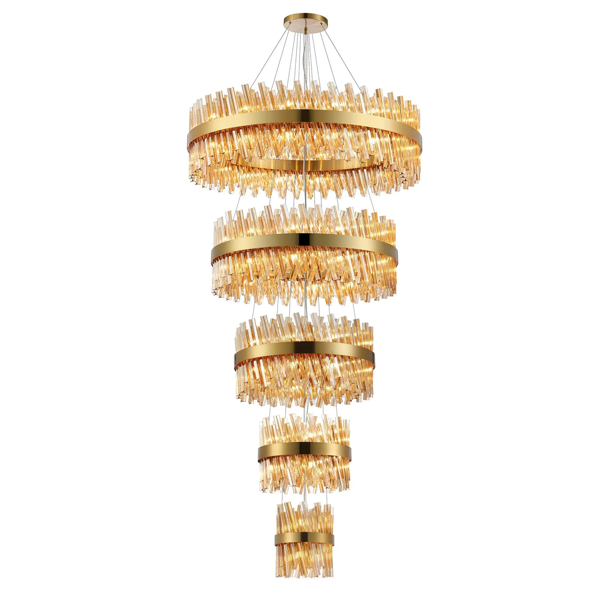 Bond Street 5 Tier Stairwell Chandelier