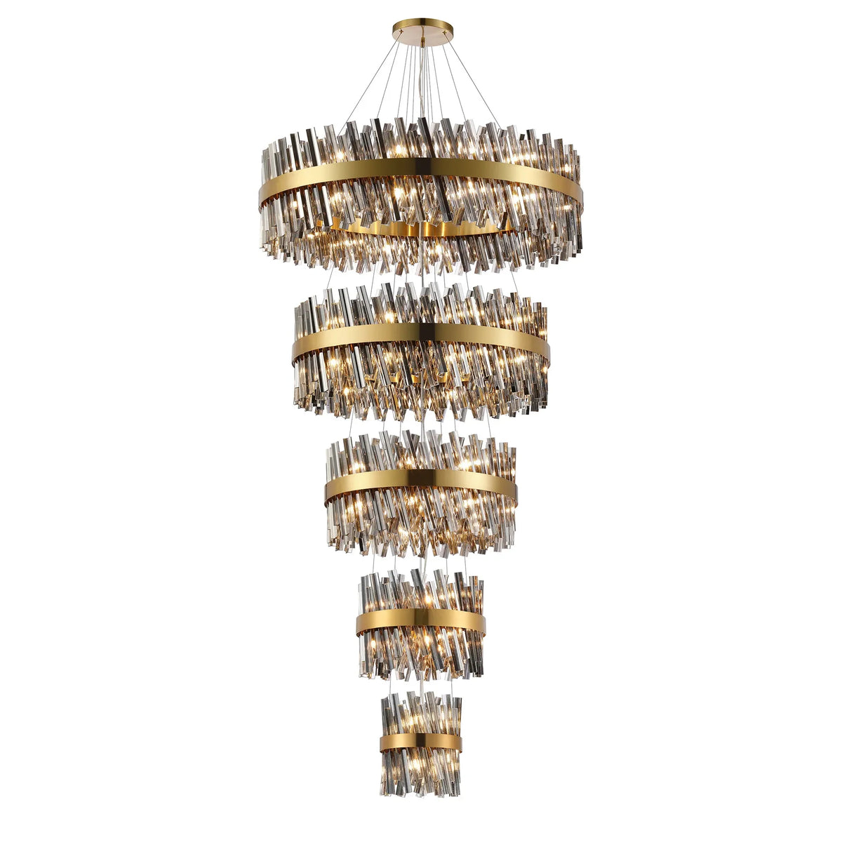 Bond Street 5 Tier Stairwell Chandelier