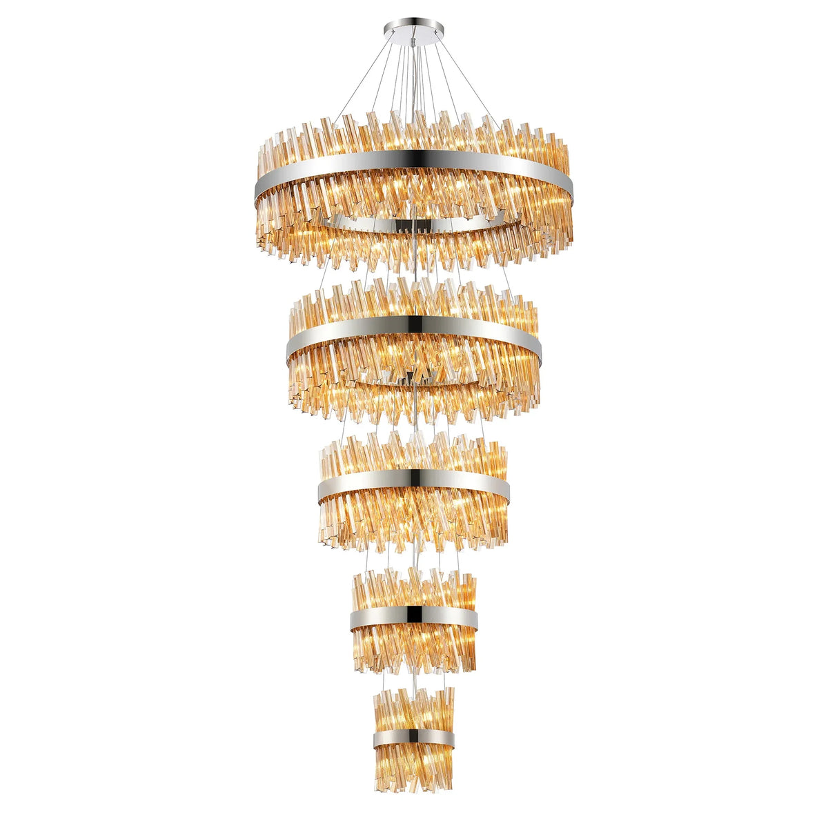 Bond Street 5 Tier Stairwell Chandelier
