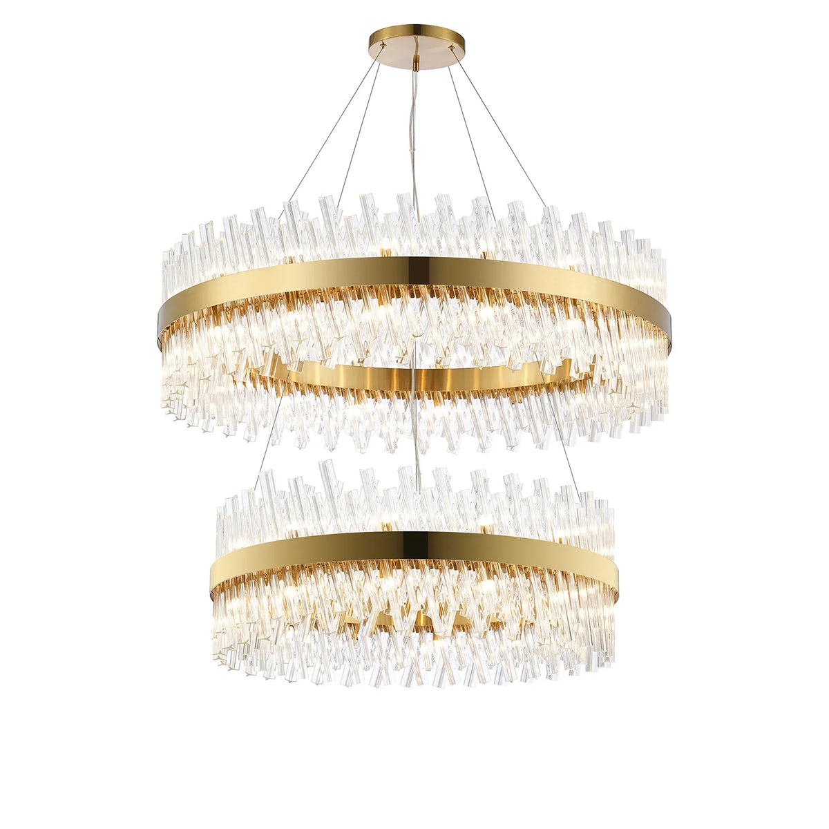 Bond Street 2 Tier Chandelier 80 + 100cm