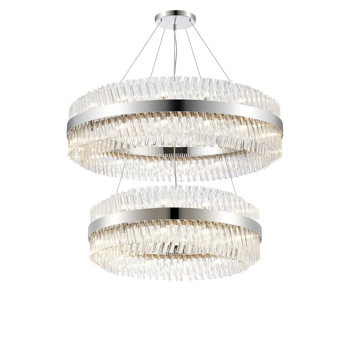 Bond Street 2 Tier Chandelier 80 + 100cm