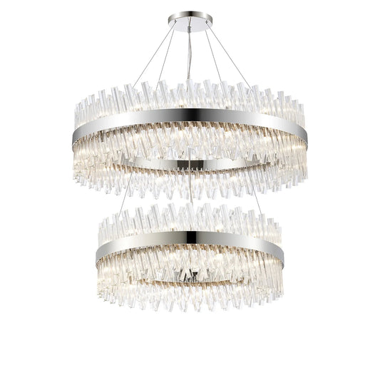 Bond Street 2 Tier Chandelier 80 + 100cm