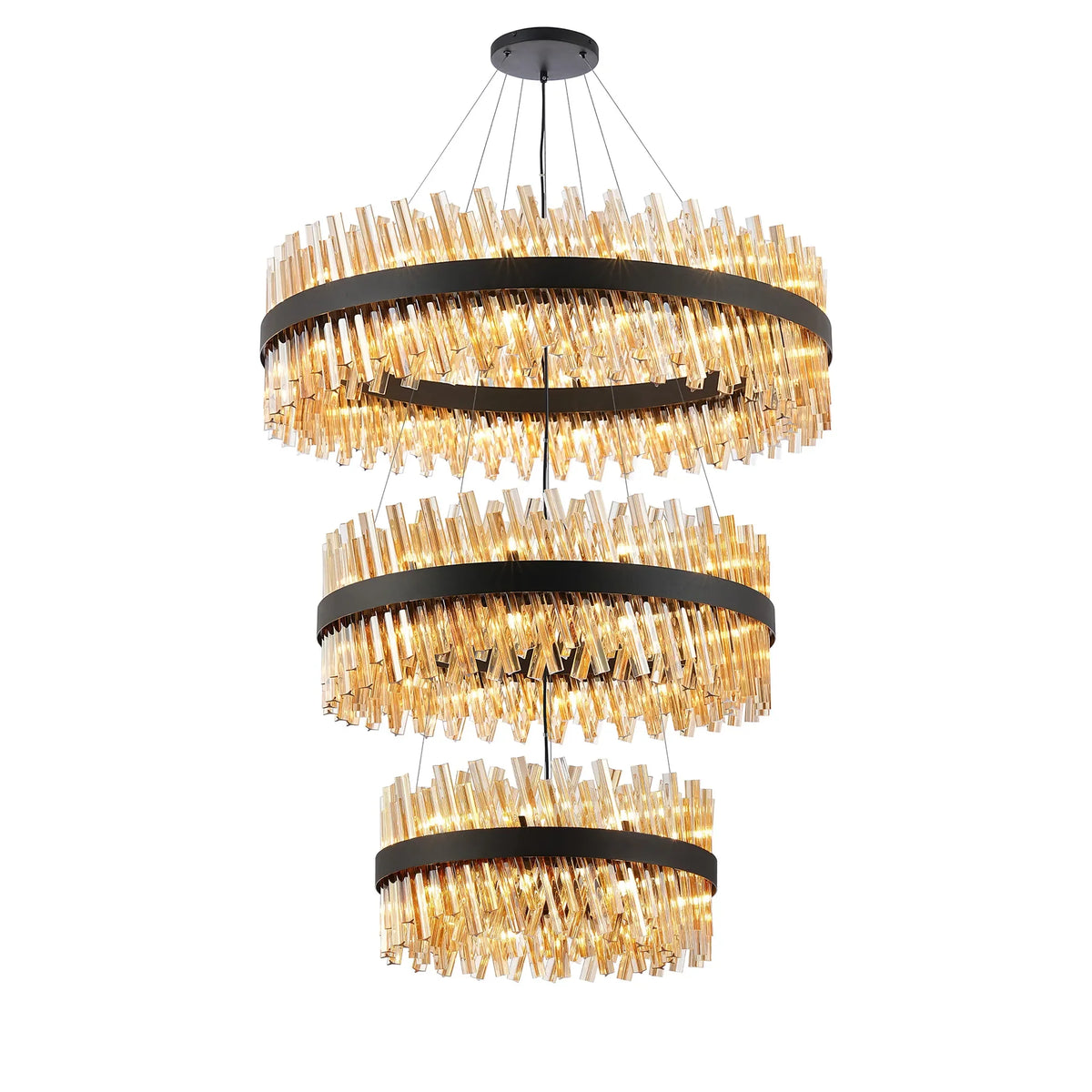 Bond Street 3 Tier Chandelier 60 + 80 + 100cm