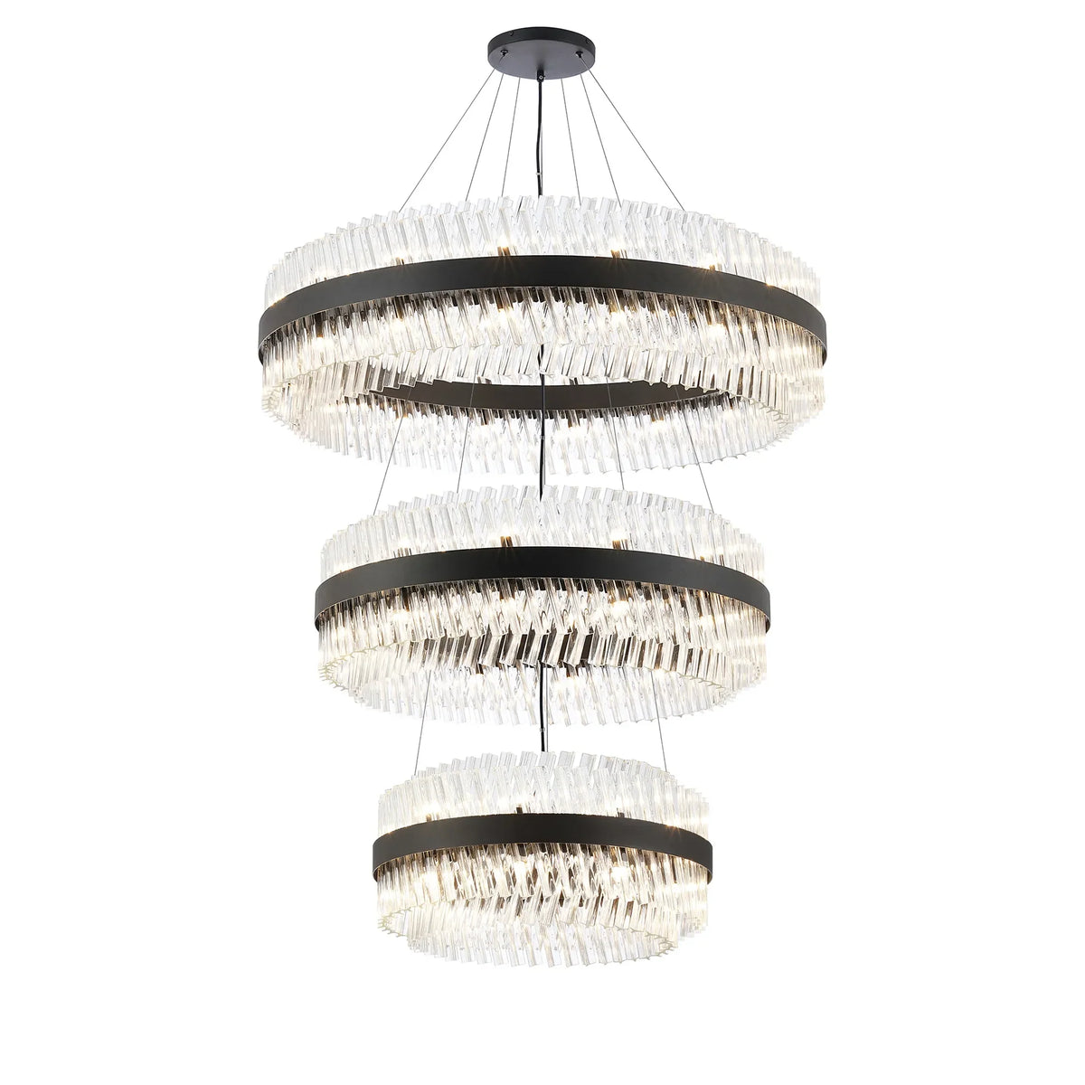 Bond Street 3 Tier Chandelier 60 + 80 + 100cm