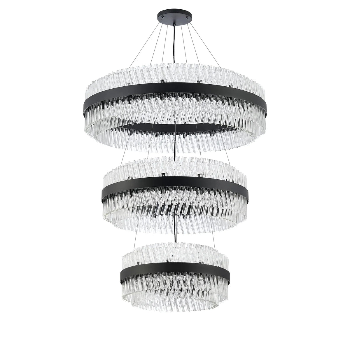 Bond Street 3 Tier Chandelier 60 + 80 + 100cm