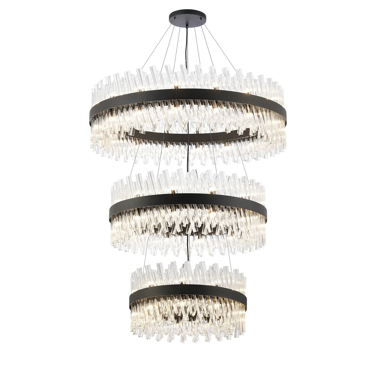 Bond Street 3 Tier Chandelier 60 + 80 + 100cm