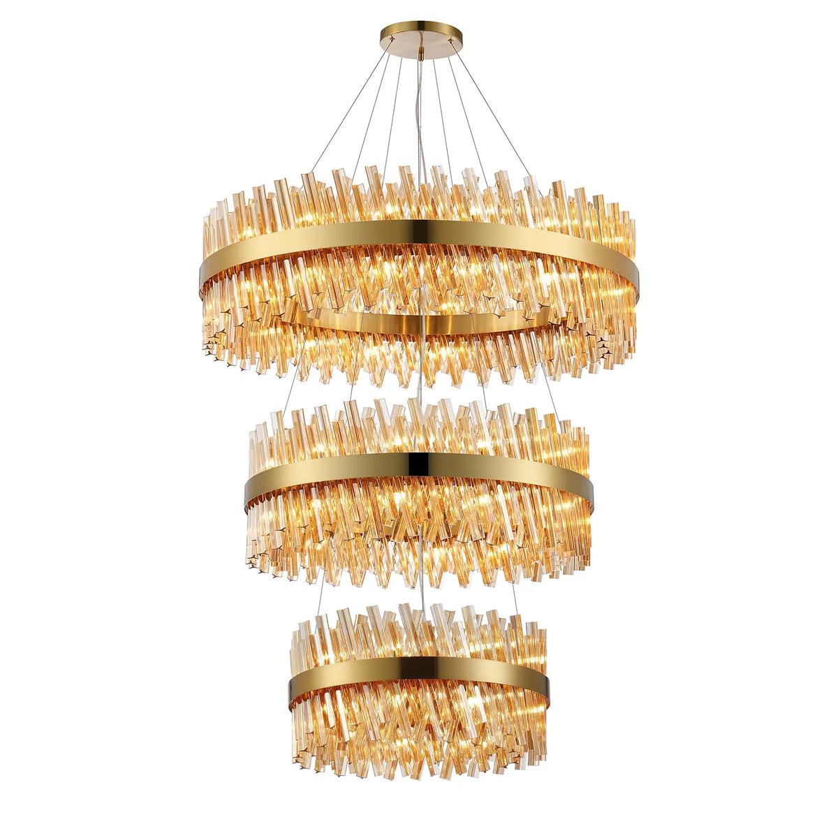 Bond Street 3 Tier Chandelier 60 + 80 + 100cm