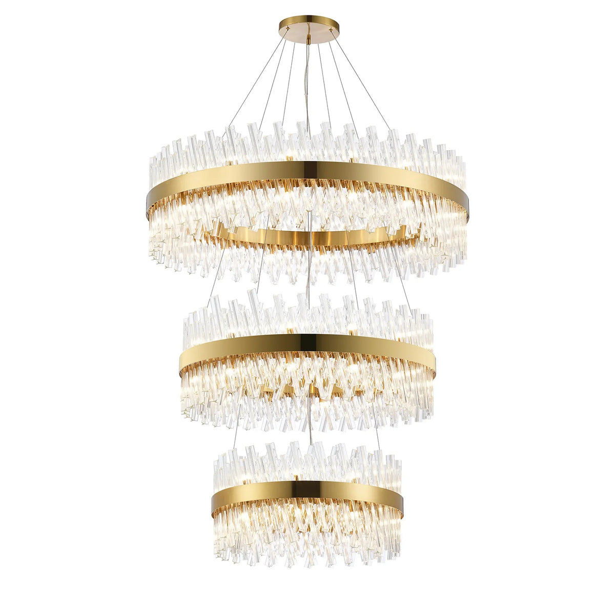 Bond Street 3 Tier Chandelier 60 + 80 + 100cm
