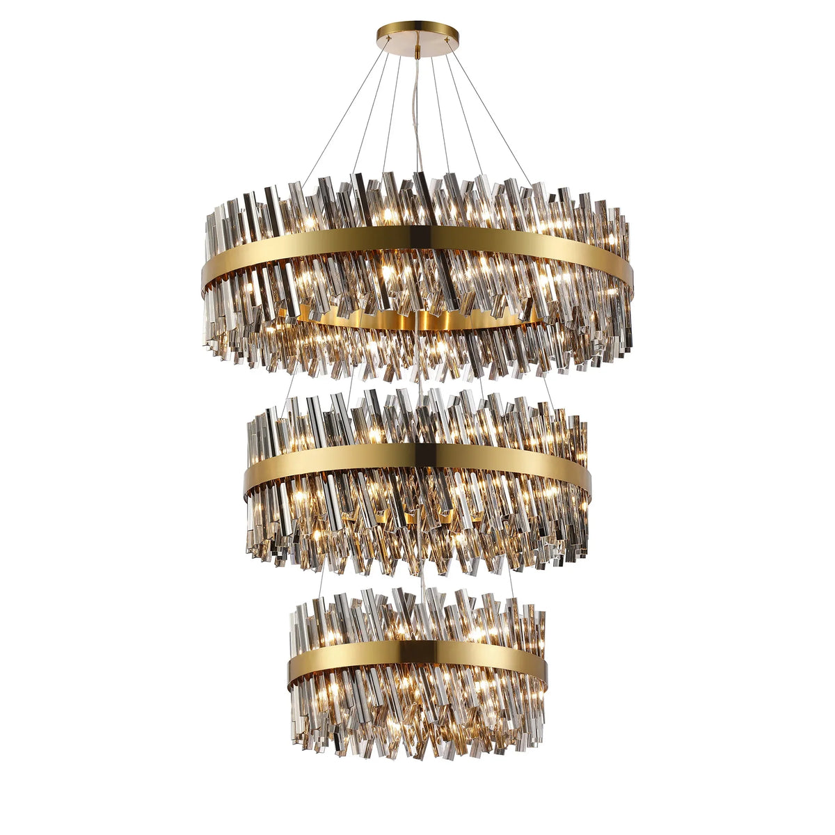 Bond Street 3 Tier Chandelier 60 + 80 + 100cm
