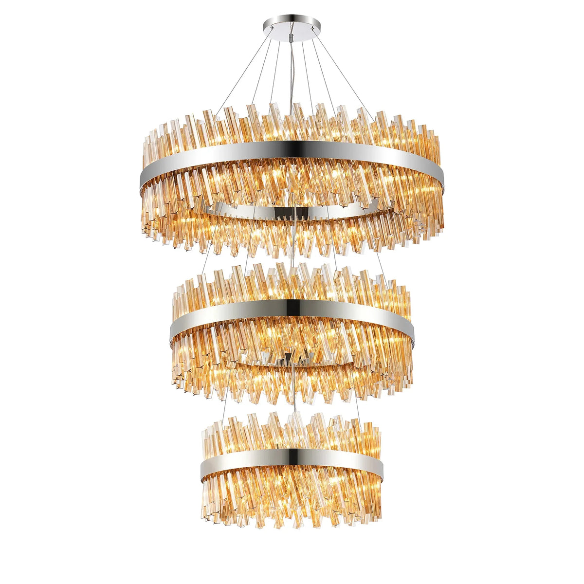 Bond Street 3 Tier Chandelier 60 + 80 + 100cm