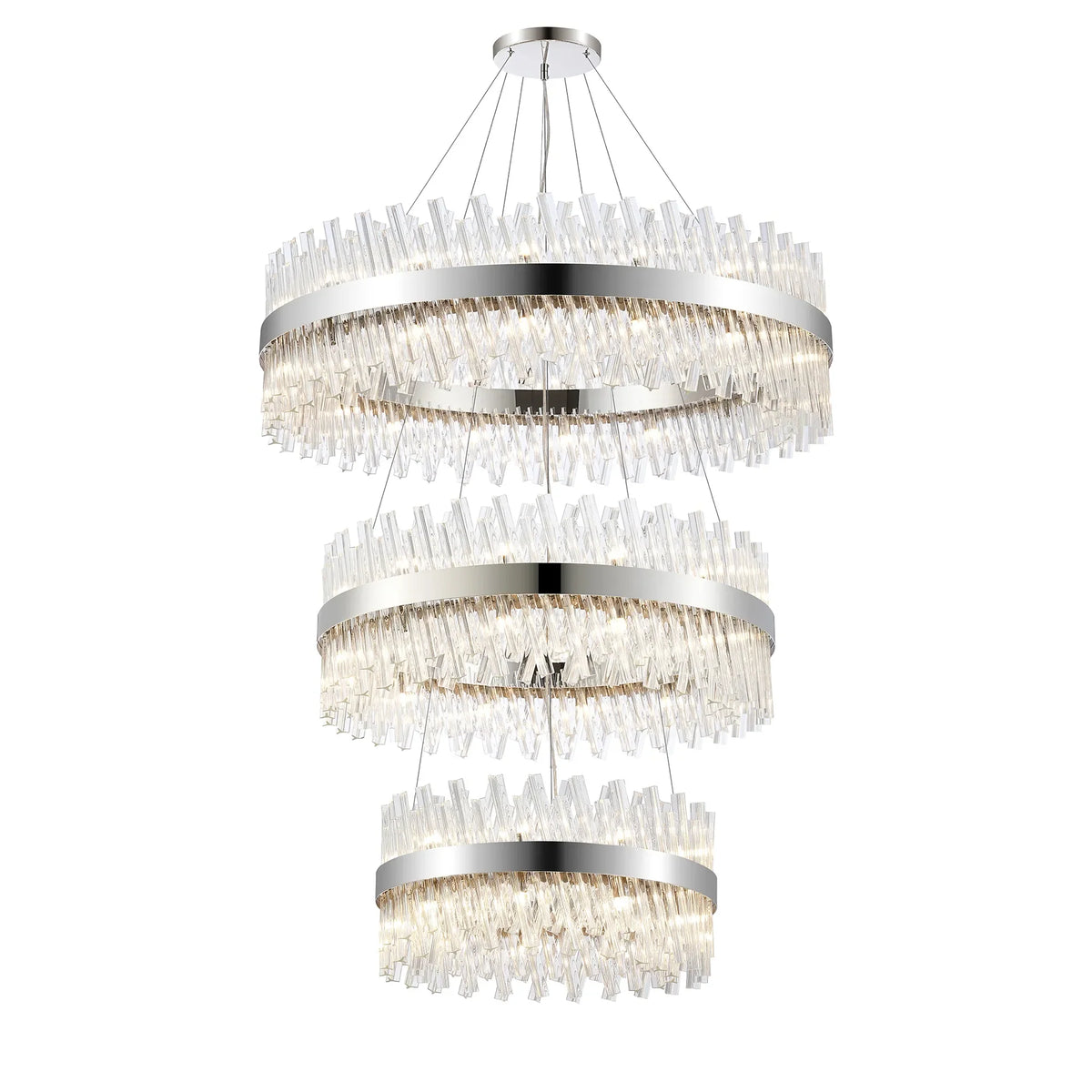 Bond Street 3 Tier Chandelier 60 + 80 + 100cm