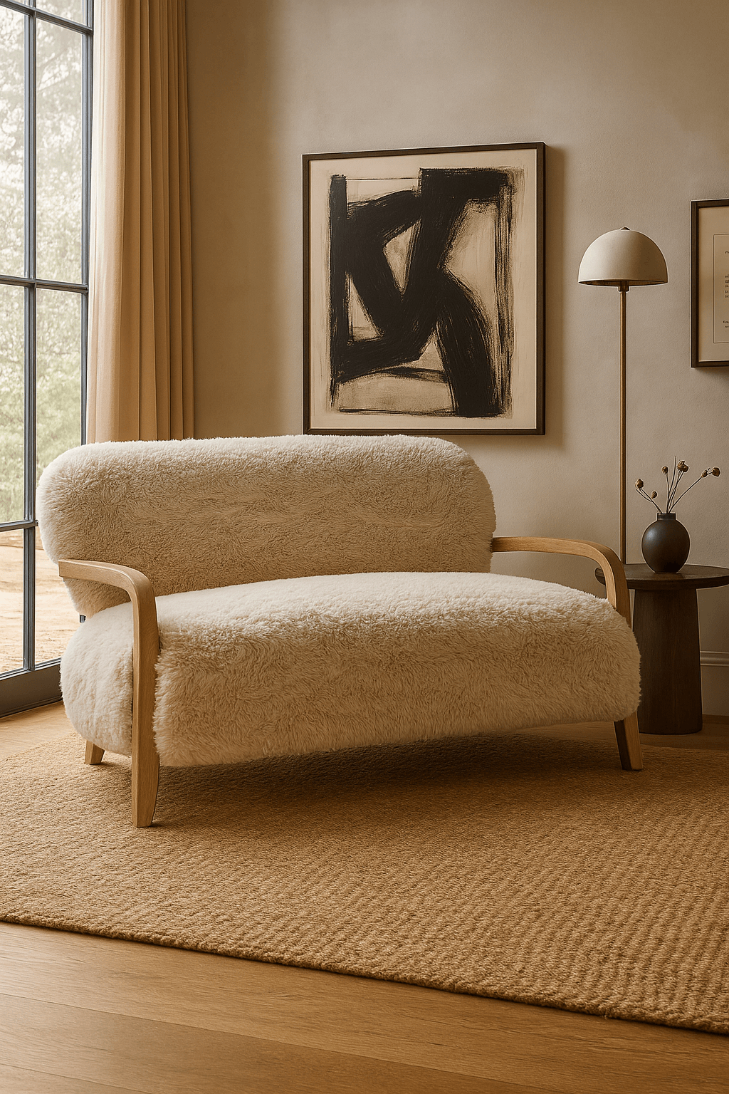 Lucca Faux Sheepskin Sofa