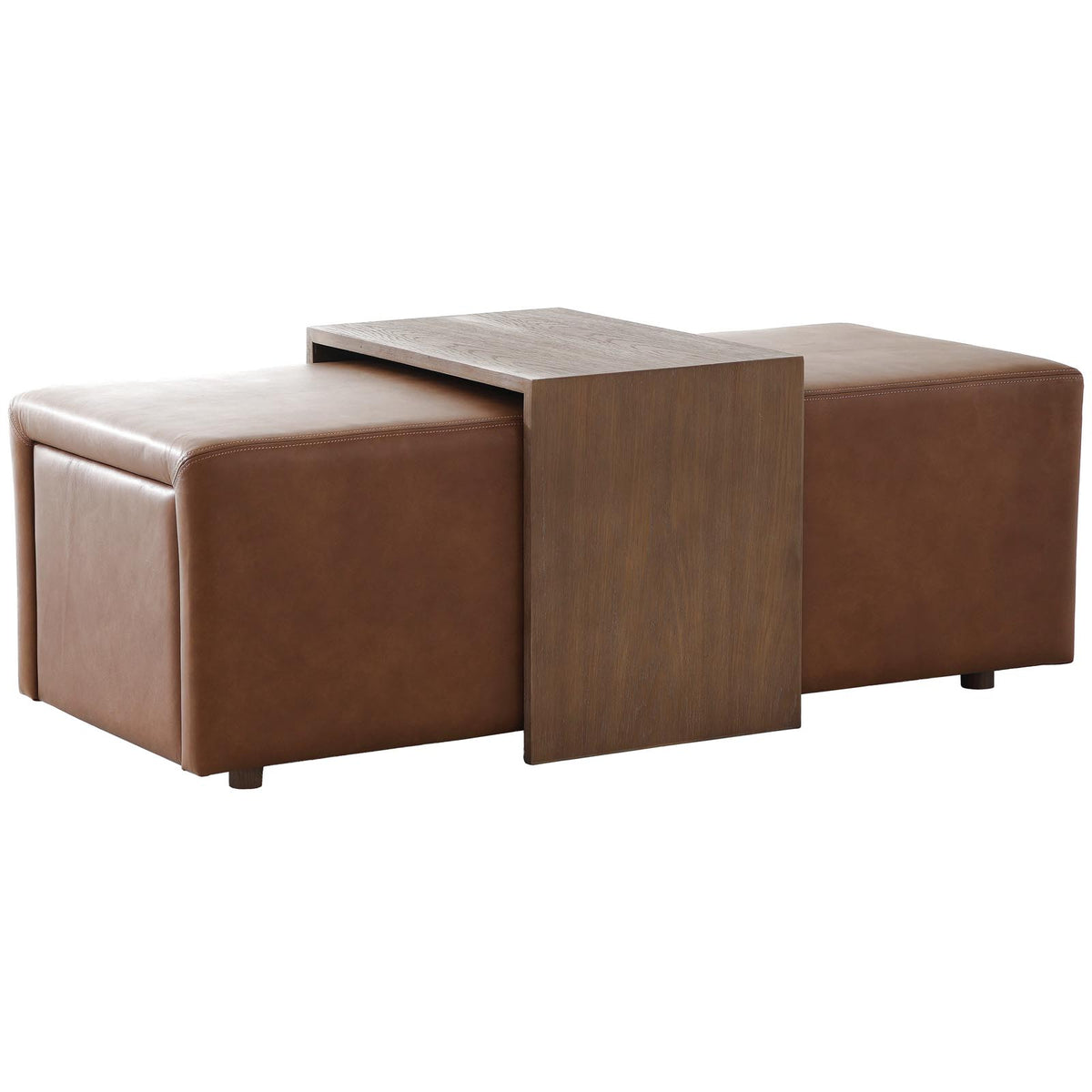 Pavia Leather Ottoman